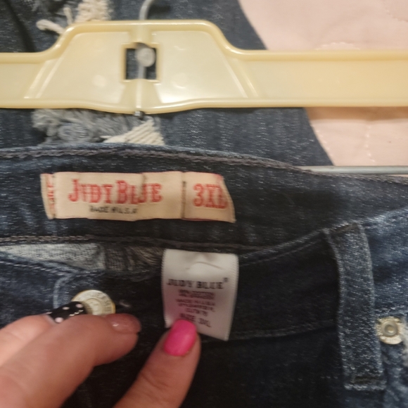 Womens Plus Judy Blue Skinny Fit Super Stretch Distressed Jeans Size 3XL 3X - Picture 3 of 3